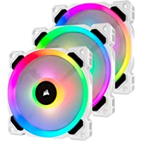 Corsair LL120 RGB - Paquete de 3 Ventiladores (Lighting Node Pro- LED 120 mm) Blanco (CO-9050092-WW)